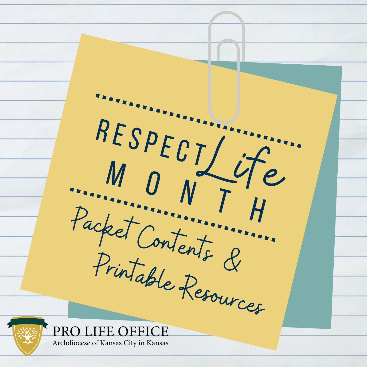 Respect Life Month_packet contents